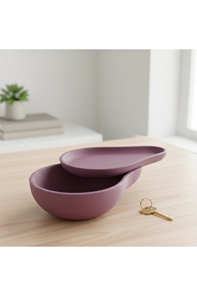 OEM Bol decorativ formă avocado, 17 cm, imprimare 3D, plastic