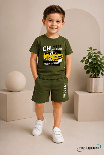 TREND THE BEST Trendin En İyisi Summer Challenge No Yellow Car Print Pantalon...