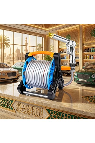 Highwater (xp16) طقم خرطوم غسيل سيارات عالي الضغط مع فوهة معدنية، خرطوم مقاوم...