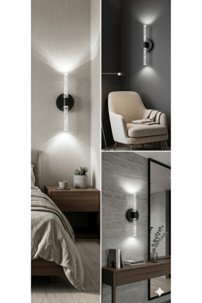 BACKHOME Bubbleflux Medium 40 cm Modern Design Led Sconce - Wall Lamp - Black...