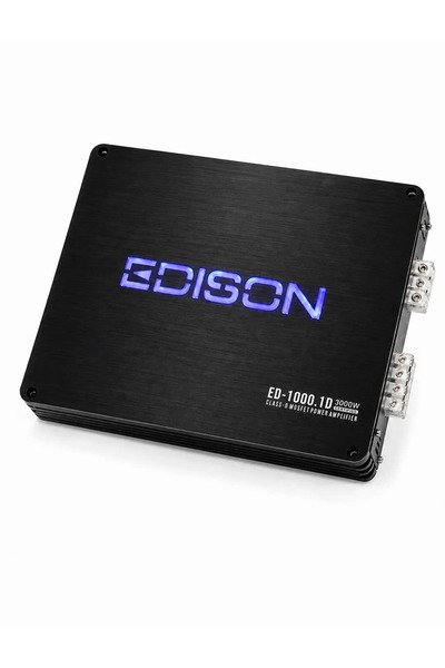 Edison ED-1000.1D Mono Bass Amfi 1000 RMS Bass Kontrol Dahil Class D