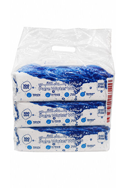 Mada Hayat Baby Wipes with Pure Water 3*1 Offer - 100 Wipes