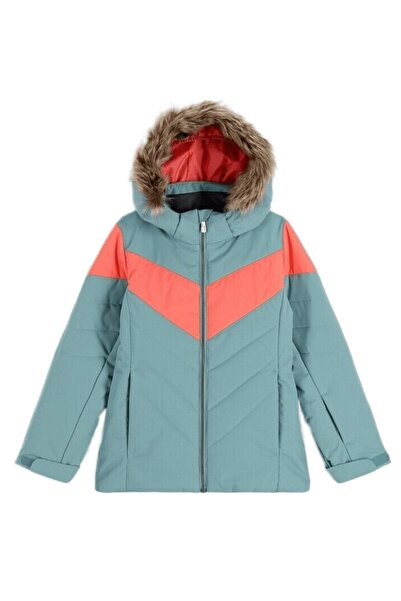 Spyder Geacă de schi pentru copii Lola-Light Green-Coral-10