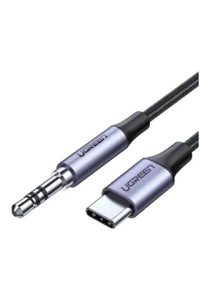 Ugreen Cablu audio AV143 USB-C la 3.5mm, 1m, Gri