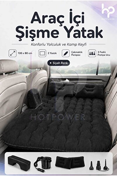HOT POWER Inflatable Car Mattress for Car Interior Camping Travel Auto Back S...