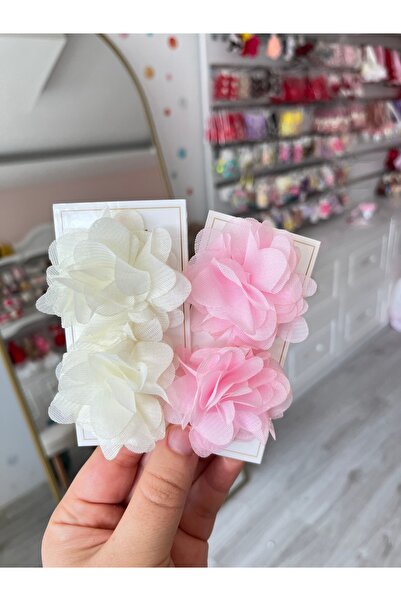 pempem bandana Kız Bebek Frida Toka Pembe Ekru renk