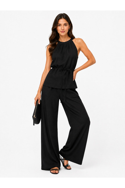 RAFF MAĞAZA Lace-Up Viscose Set