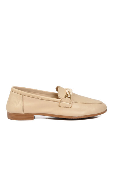 AYAKMOD Pantofi casual de damă din piele naturală bej 2082-1 Z