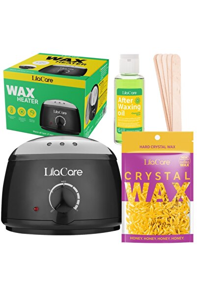 Lila Care Kit epilare ceara granule Miere cu aparat de epilat cu ceara, ulei ...