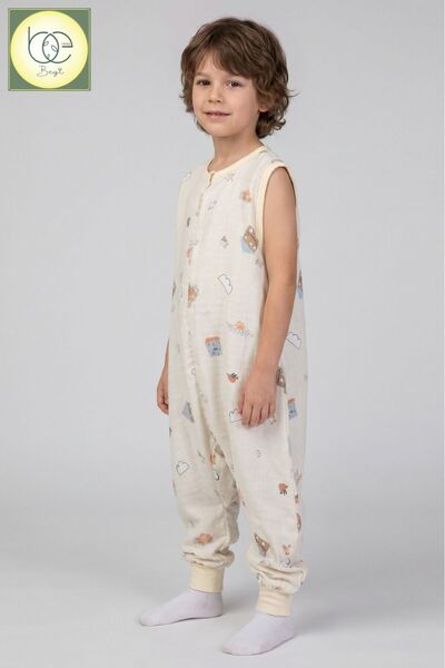 Begisa Muslin Wide Strap Sleeping Bag 0.5 Tog Thin Summer Style