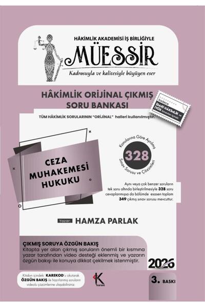 Kuram Kitap Müessir İdari Yargı Ön Sınavına (İYÖS) Ceza Muhakemesi Hukuku
