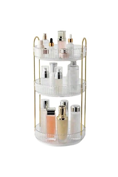 OEM Raft rotativ transparent, plastic, 3 tavi