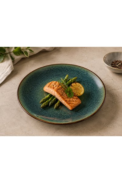 Bonnami 6 Adet Bonna Mar Gourmet Düz Tabak 27 cm Premium Porselen Ana Yemek Sunum Seti
