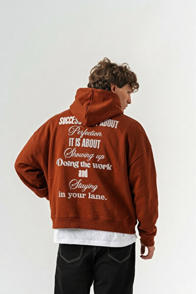 Baskı ve Nakış Detaylı Oversize Sweatshirt