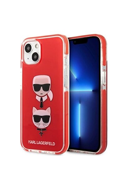 Karl Lagerfeld Husă KLHCP13STPE2TR pentru iPhone 13 mini 5.4 ", rigidă, roșie...
