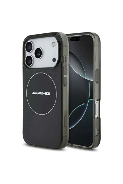 MERCEDES Husă AMG transparentă cu două straturi, Smocked, MagSafe pentru iPho...