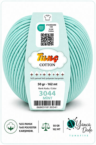 Tunç Cotton Amigurumi Punch Çanta ve Örgü İpi 50 Gr 162 metre %55 Pamuk %45 A...