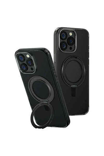 uniq Husă Swivix cu suport rotativ 360 pentru iPhone 16 Pro Max - Negru