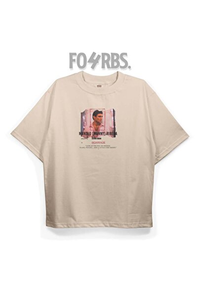FO4RBS T2047 MANNY (SCARFACE) Μπλουζάκι Oversize με στάμπα