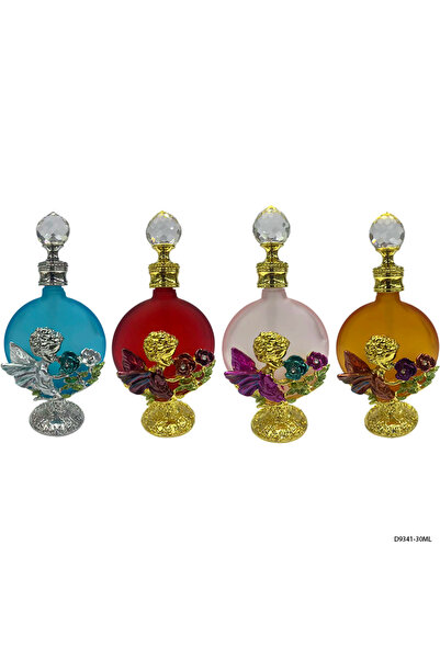 NUJET 4pcs Crystal Perfume Essential Oil Bottle 30ml D9341
