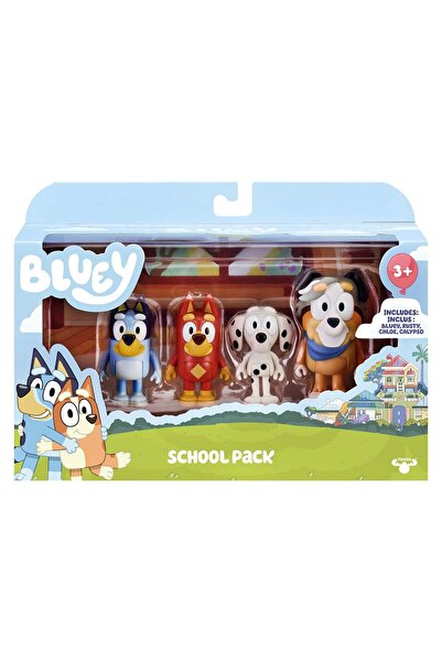 bluey Set 4 figurine, Bluey, La Scoala