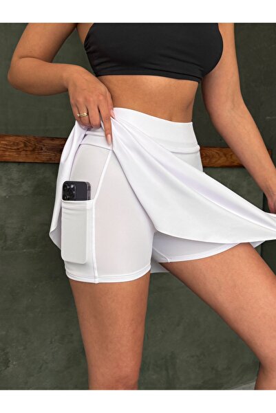 OPENDO MoveFit ™   Γυναικεία αθλητική φούστα με ψηλόμεσο σορτς και τσέπες