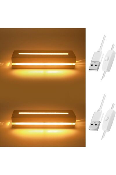 MADE IN CHINA Ορθογώνια Βάση Προβολής Φωτός LED, Ξύλινη Βάση Στήριξης 15 εκ. ...