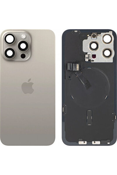 Apple Ανταλλακτικό Κάλυμμα Μπαταρίας iPhone 15 Pro Max Μπεζ Τιτάνιο