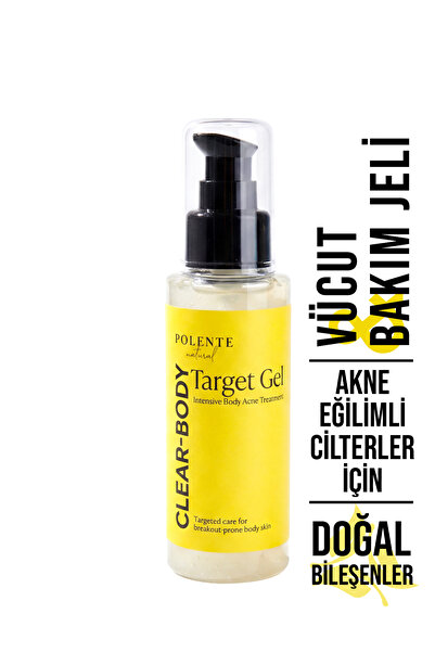 Polente Natural Clear-Body Target Gel - Akneye Eğilimli Ciltler İçin Vücut Ba...