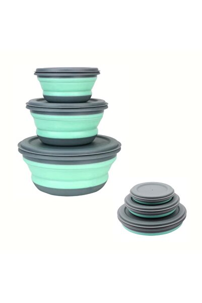 PEAKHIKE Outdoor Katlanır 3’lü Yemek Seti