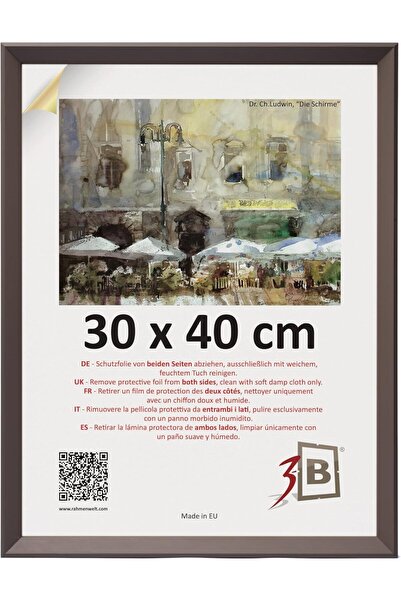 OEM Rama foto elegantă din lemn clasică A4 21x29,7 cm maro