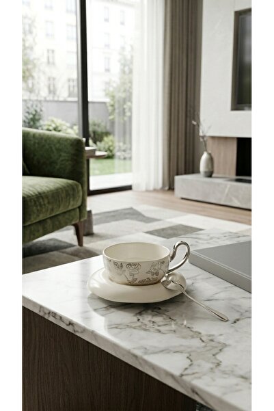 Generic Elegant tea or coffee cup and saucer set