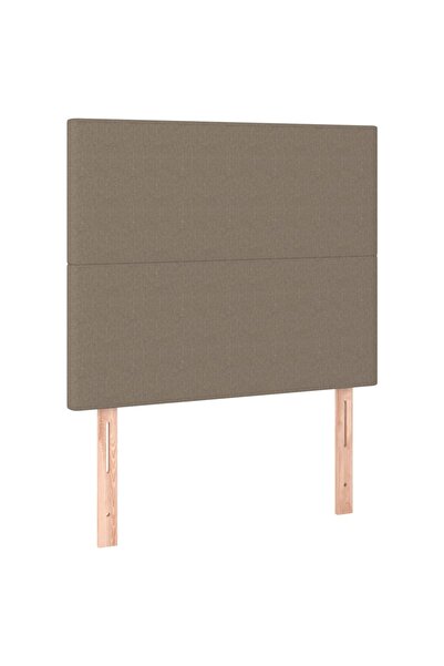 vidaxl Tăblie de pat gri taupe 90x5x118/128 cm, material textil
