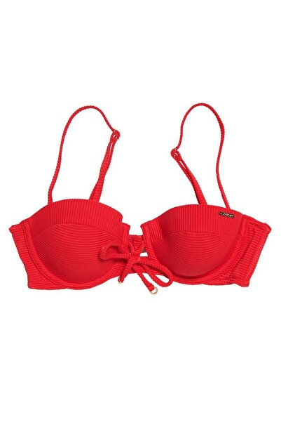 SUPERDRY Top de bikini texturat cu cupe pentru femei, mărimea S