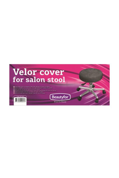 Beautyfor Husa din Velur pentru Protectia Scaunelor din Salon Beautyfor, negru