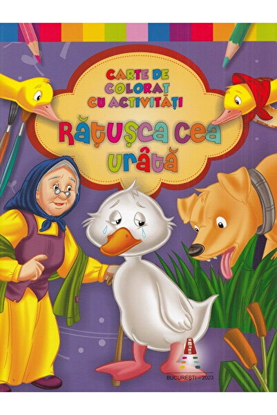 Editura Astro Carte de colorat cu activități. Rățușca urâtă, -