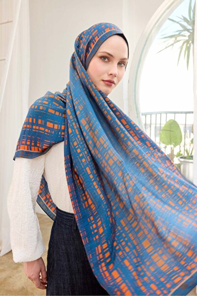 Silk Home Urban Hours Linora Saks Blue Mayda Shawl