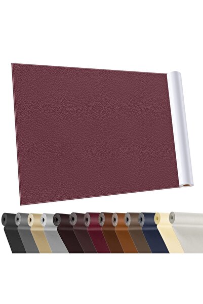YAFLC Petice adezive din piele fucsia, 40x160cm, petice pentru repararea piel...