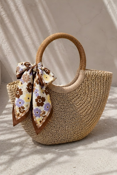 İmajButik Bandană maro cu model floral