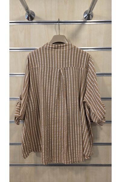 Park Moda İtalyan Çizgili Gömlek %100 Pamuklu