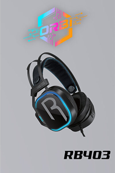 orbi E-Sport Uyumlu 7.1 Siyah RGB Profosyonel Mikrofonlu Kablolu Gaming Kulak...