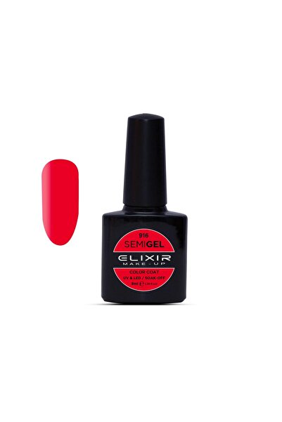 Elixir SEMI GEL (ΗΜΙΜΟΝΙΜΟ ΒΕΡΝΙΚΙ) - 916 (CORAL) 8ML