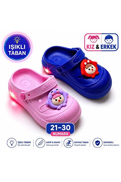 Twingo Işıklı EVA Çocuk Terliği | Kaymaz Taban | Kız & Erkek | 21-30 Numara