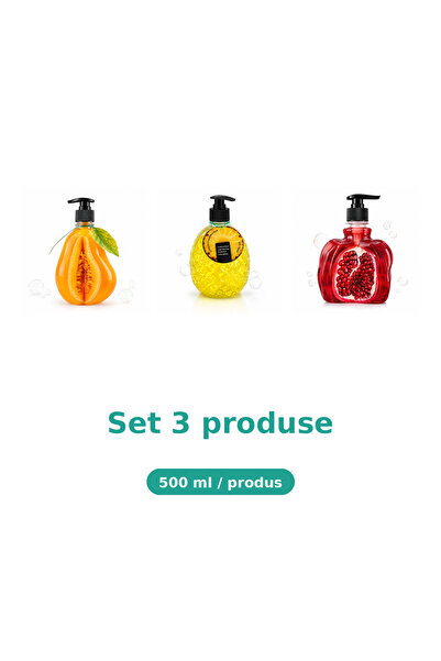 Tasty Set 3 Produse Tasty, Mix Pepene Galben, Ananas, Rodie