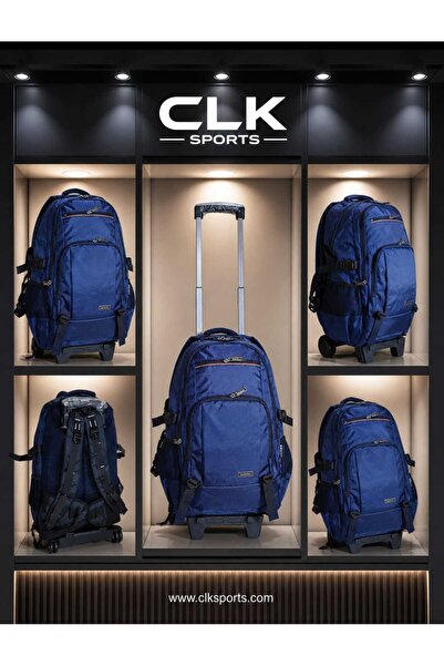 MASTER PACK حقيبة ظهر Lux مع عجلات، حجرة لابتوب للسفر لتسلق الجبال