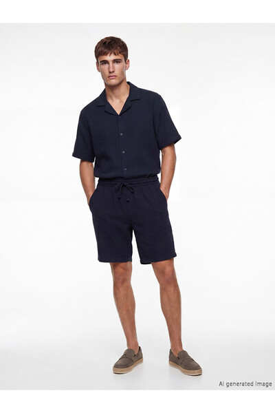 LC Waikiki Navy Blue Regular Fit Men's Shorts