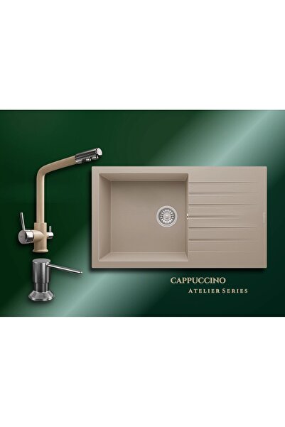 RealStone Cappuccino Atelier Series Laodikya 86 XL P014 & Abant Premium Mutfa...