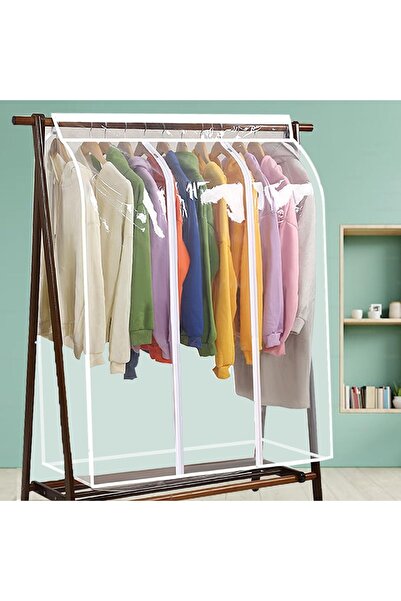 Arabest Garment Cover,59 Inch Hanging Clothes Dustproof Bag,Clear,Zipper,Larg...