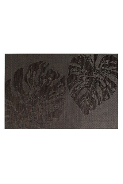 OEM Suport Pentru Farfurii, Maro, Simplu, Piele artificială, 45x30cm