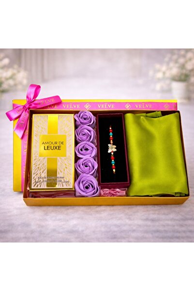 velve Pachet Lady, Amour De Leuxe 50 ml, trandafiri de sapun, esarfa dama, br...